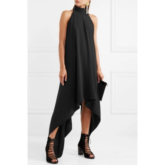 Gareth Pugh Asymmetric Crepe Halterneck Dress - Picture 8 of 8